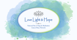 Love Light and Hope national day of yoga and meditation logo